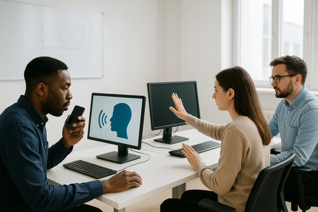 When to use voice, when to use motion